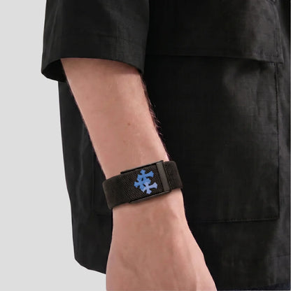 Bracelet STRYVU | Cross Blue - Black